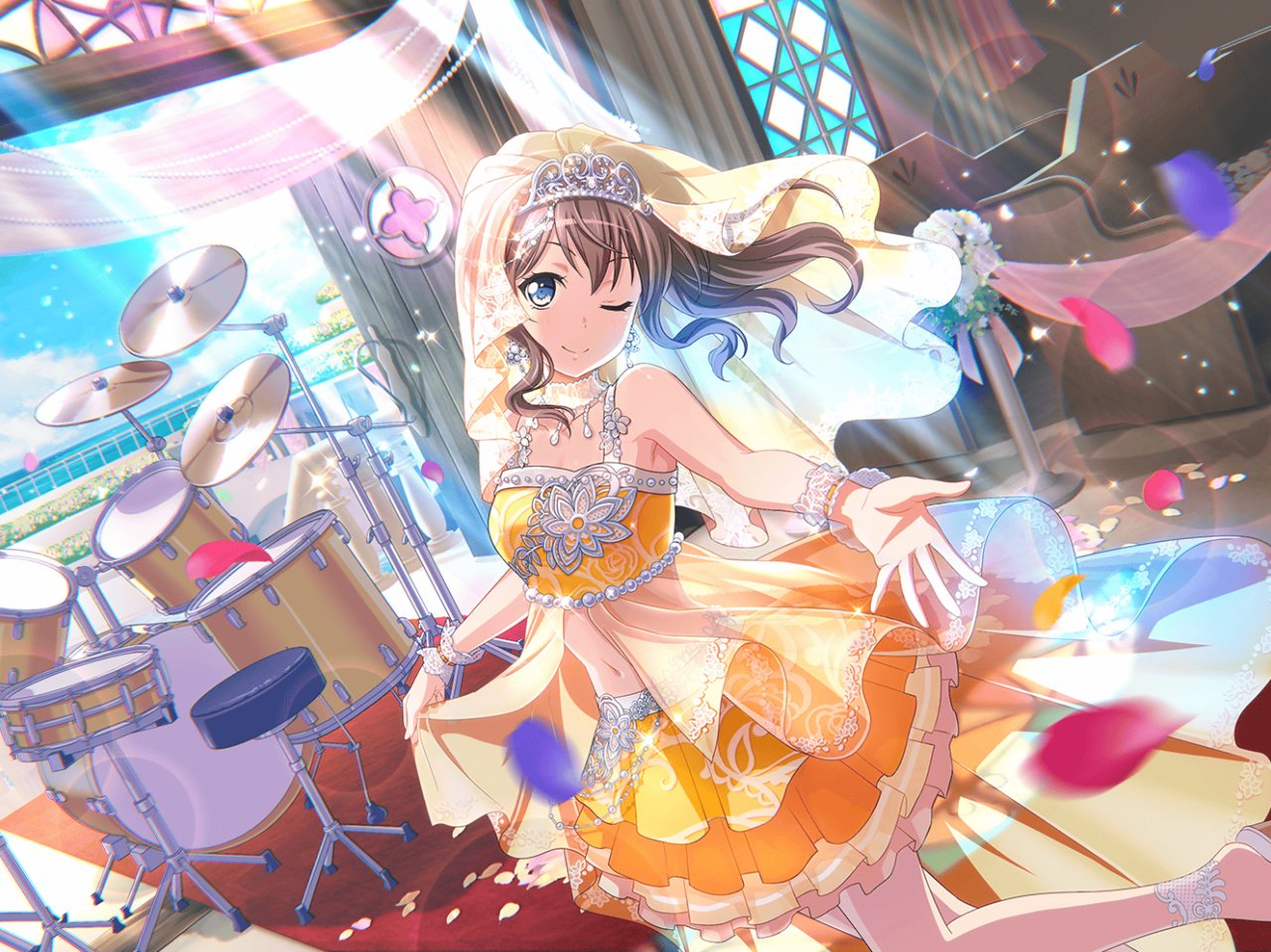 [１日だけの新婦] 山吹 沙綾 ☆星3 特訓後