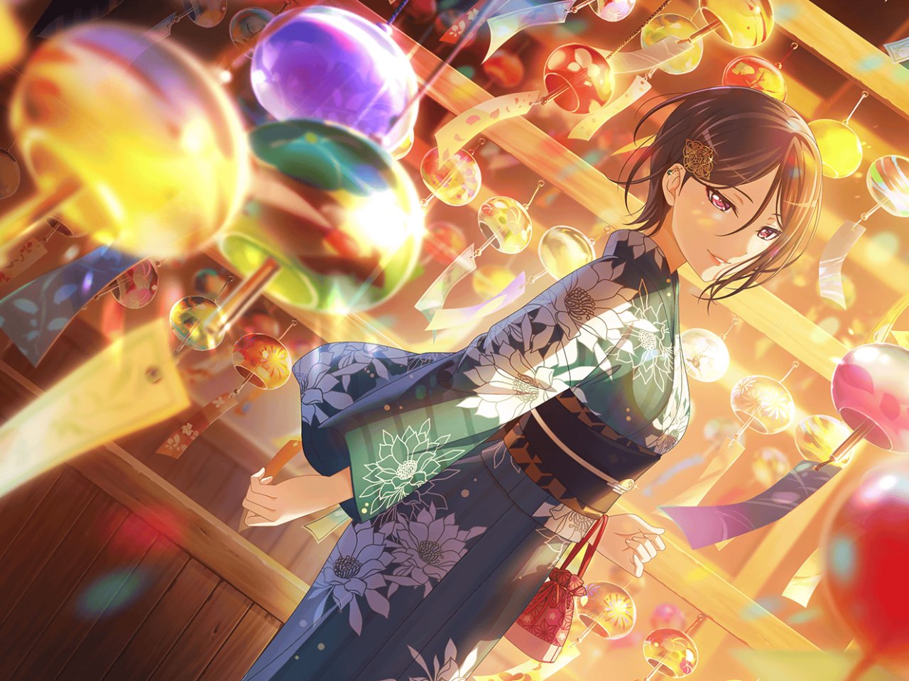 [黄昏、浴衣を着て] 八潮 瑠唯 ☆星4 特訓前